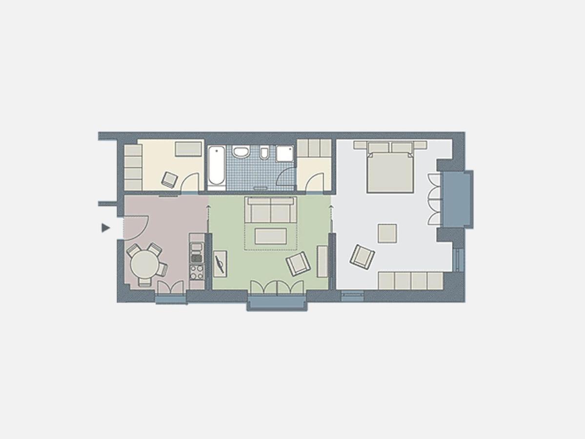 Kaiservillen Heringsdorf - Ferienwohnung Mit 1 Schlafzimmer Und Balkon Dr4 Exteriör bild